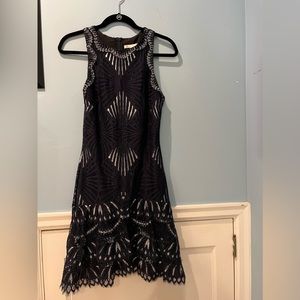 Jonathan Simkhai navy and silver dress